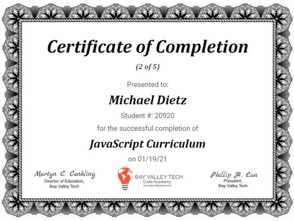 BVT JS Cert